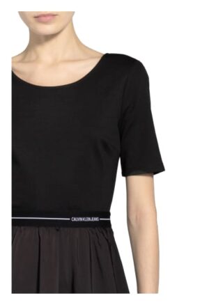 Calvin Klein Jeans Ausgestelltes Kleid Damen, Schwarz
