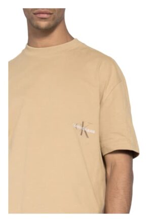 Calvin Klein Jeans Oversized-Shirt Herren, Beige