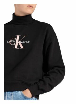 Calvin Klein Jeans Sweatshirt Damen, Schwarz