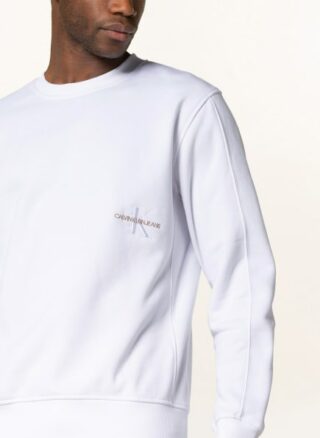 Calvin Klein Jeans Sweatshirt Herren, Weiß