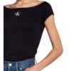 Calvin Klein Jeans T-Shirts Damen, Schwarz