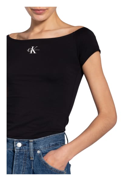 Calvin Klein Jeans T-Shirts Damen, Schwarz Calvin Klein Jeans T-Shirts Damen, Schwarz
