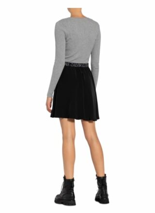 Calvin Klein Jeans im Materialmix Hängerkleid Damen, Grau