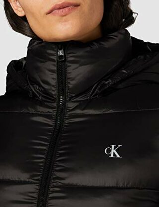 Calvin Klein Mw Shiny Daunenjacke Damen, Schwarz