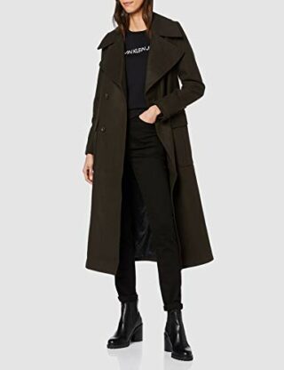 Calvin Klein Ohana Military Mantel Damen, Grün