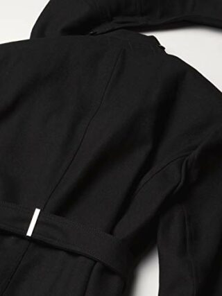 Calvin Klein Plus Sized Wollmantel Damen, Schwarz