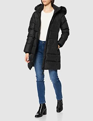 Calvin Klein REAL Daunenmantel Damen, Schwarz