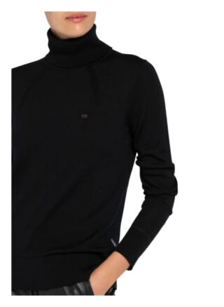 Calvin Klein Rollkragenpullover Damen, Schwarz