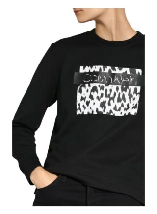Calvin Klein Sweatshirt Damen, Schwarz