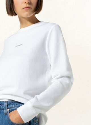 Calvin Klein Sweatshirt Damen, Weiß