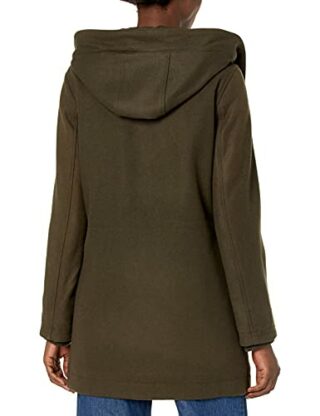 Calvin Klein Zip Front Wool Coat Damen, Grün
