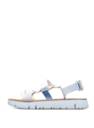 Camper Oruga Riemchensandalen Damen, Weiß