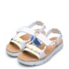 Camper Oruga Riemchensandalen Damen, Weiß