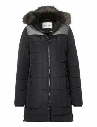 Cecil 100538 Steppmantel Damen, Schwarz