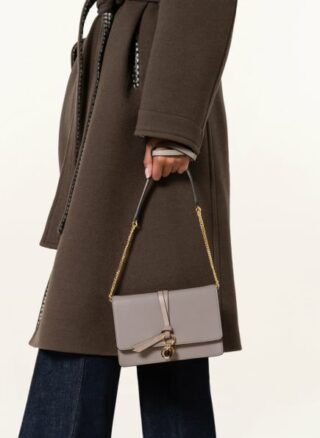 Chloé Alphabet Umhängetasche Damen, Grau