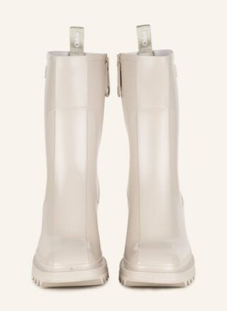 Chloé Betty Biker Boots Damen, Weiß