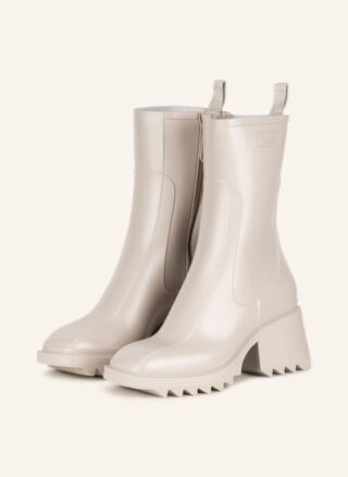 Chloé Betty Biker Boots Damen, Weiß