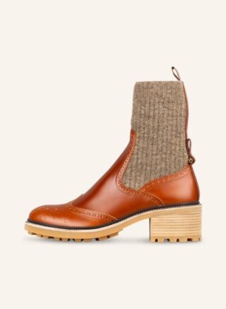 Chloé Biker Boots Damen, Braun