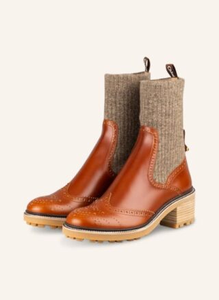 Chloé Biker Boots Damen, Braun