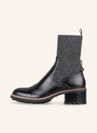 Chloé Biker Boots Damen, Schwarz
