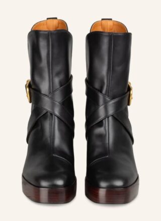 Chloé Izzie Stiefeletten Damen, Schwarz