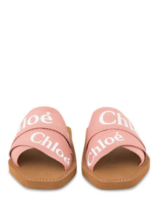 Chloé Woody Pantoletten Damen, Pink