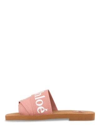 Chloé Woody Pantoletten Damen, Pink