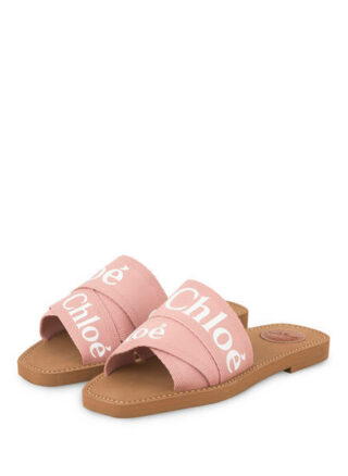 Chloé Woody Pantoletten Damen, Pink