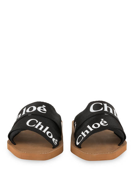 Chloé Woody Pantoletten Damen, Schwarz Chloé Woody Pantoletten Damen, Schwarz