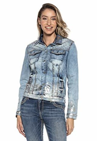 Cipo & Baxx Baxx Jeansjacke Damen, Blau