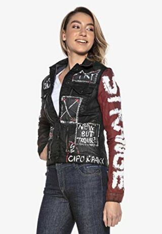 Cipo & Baxx Baxx Jeansjacke Damen, Schwarz