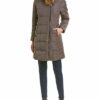 Cole Haan Taffeta Quilted Daunenmantel Damen, Braun