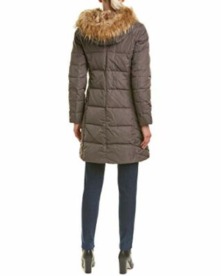 Cole Haan Taffeta Quilted Daunenmantel Damen, Braun