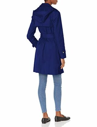 Cole Haan Trench Trenchcoat Damen, Blau