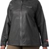 Columbia Outdry Ex Charcoal Heathe Regenjacke Damen, Schwarz