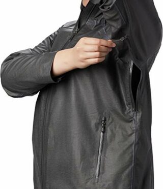 Columbia Outdry Ex Charcoal Heathe Regenjacke Damen, Schwarz