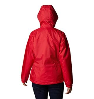 Columbia Switchback Faux Sherpa Lined Regenjacke Damen, Rot