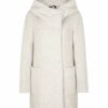 Comma 8T.808.52.4518 Wollmantel Damen, Beige