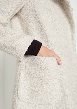 Comma 8T.808.52.4518 Wollmantel Damen, Beige
