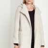 Comma 8T.808.52.4518 Wollmantel Damen, Beige