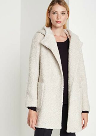 Comma 8T.808.52.4518 Wollmantel Damen, Beige