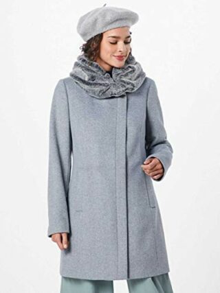 Comma 8T.909.52.4184 Wollmantel Damen, Grau