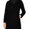 Comma 9999 Wollmantel Damen, Schwarz