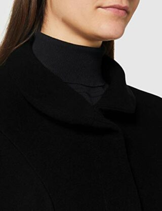Comma 9999 Wollmantel Damen, Schwarz