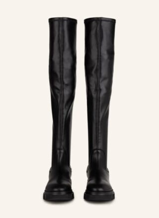Copenhagen Overknee-Stiefel Damen, Schwarz