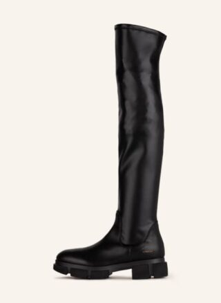 Copenhagen Overknee-Stiefel Damen, Schwarz
