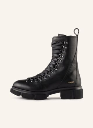 Copenhagen Schnürboots Damen, Schwarz