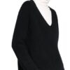 CosyLovePure Cashmere-Pullover Damen, Schwarz
