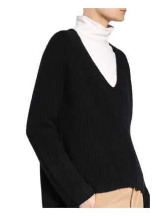 CosyLovePure Cashmere-Pullover Damen, Schwarz