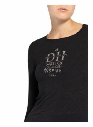 DEHA Longsleeve Damen, Schwarz